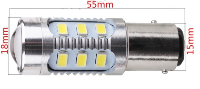 ◎24Vブレーキランプ用Cree赤LED W球 ２個